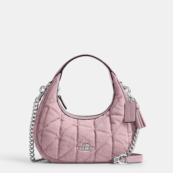 Coach Pink Quilted Shoulder Bag and card holder - Picture 3 of 4
